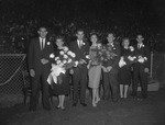 Homecoming Court with Escorts, 1960 Homecoming Halftime by Opal R. Lovett