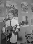 Student Billy Church Singing at Microphone With Guitar 2 by Opal R. Lovett