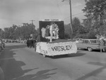 Wesley Foundation Float, 1960 Homecoming Parade by Opal R. Lovett