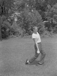 Tweedy Johnson Demonstrates Pitching Grip 2 by Opal R. Lovett