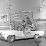 Cougar Homecoming Queen and Attendants Car, 1969 Homecoming Parade by Opal R. Lovett
