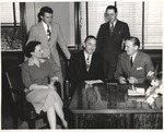1949 Homecoming Planning Committee inside Bibb Graves Hall Office by unknown
