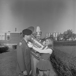 ROTC Cadet with Marching Southerners 20J Member and Marching Ballerina by Opal R. Lovett