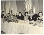 Guests at Head Table during International House Dedication Banquet by Mountain Eagle Studio