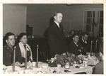 President Houston Cole Speaks from Head Table at Event by unknown