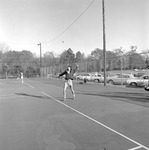 Playing Tennis, 1974-1975 Campus Scenes 1 by Opal R. Lovett
