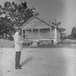 Site of President Houston Cole's First Teaching Job, 1970 Visit to School Building 7 by Opal R. Lovett