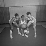 Larry Ginn, John Woody, Darrell Dunn, 1971-1972 Basketball Players 3 by Opal R. Lovett