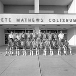 1978-1979 Men's Basketball Team Outside Pete Mathews Coliseum 1 by Opal R. Lovett