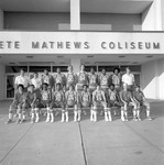1978-1979 Men's Basketball Team Outside Pete Mathews Coliseum 2 by Opal R. Lovett
