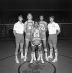 Robert Clements, Bruce Sherrier, and Larry Blair, 1978-1979 Basketball Players with Coaches Bill Jones and James Hobbs 1 by Opal R. Lovett