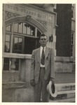 Unknown Male outside Bibb Graves Hall by unknown
