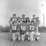 1970-1971 Offensive Line Starters with Cheerleaders 2 by Opal R. Lovett