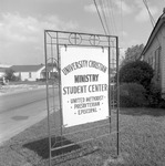 University Christian Ministry Student Center Sign 2 by Opal R. Lovett