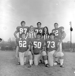 1970-1971 Offensive Line Starters with Cheerleaders 3 by Opal R. Lovett
