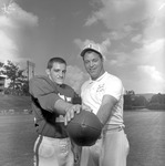 Coach Cotton Clark and Wayne Carden, 1969-1970 Football 1 by Opal R. Lovett