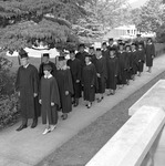 Ten Married Couples Receive Diplomas Together, 1970 Spring Commencement 2 by Opal R. Lovett