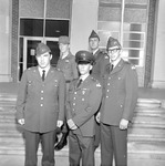 ROTC 1970-1971 Small Group Outside on Steps 1 by Opal R. Lovett