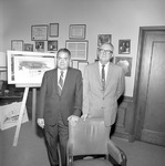 President Houston Cole and Solon Glover, 1970 Publicity 1 by Opal R. Lovett