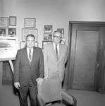 President Houston Cole and Solon Glover, 1970 Publicity 2 by Opal R. Lovett