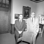 President Houston Cole and Theron Montgomery, 1970 Publicity 1 by Opal R. Lovett