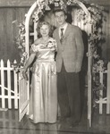 Couple at 1950s Dance held inside College Gymnasium 4 by unknown