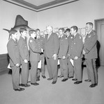 President Ernest Stone Presents Distinguished Military Students, 1973 ROTC Awards 1 by Opal R. Lovett