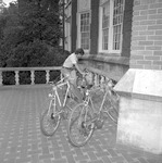 Bicycles, 1974-1975 Campus Scenes by Opal R. Lovett