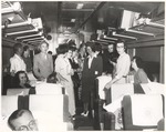 Group of JSTC Teachers on Train during Trip to Washington, D.C. by Herbert Cunningham