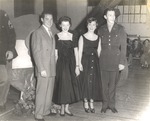 Two Couples at 1951 ROTC Dance held in Armory by Opal R. Lovett