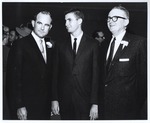 Governor John Patterson, Student Government President Wayne Hilliard, and JSC President Houston Cole, 1961 College Appreciation Day by Opal R. Lovett