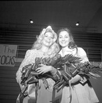 Homecoming Queen and First Runner up, 1974 Pep Rally 6 by Opal R. Lovett