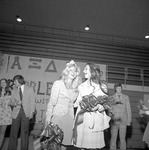Homecoming Queen and First Runner up, 1974 Pep Rally 8 by Opal R. Lovett
