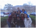 Group of 2007-2008 International House Program Students Outside on Campus During Snow by unknown