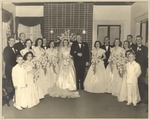 Dr. and Mrs. Guy Rutledge with Wedding Party, 1949 Wedding of Dr. Guy Rutledge and Ms. Beth Cole by unknown