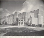 Secondary Laboratory School and Leone Cole Auditorium Exterior, circa 1956 by Opal R. Lovett
