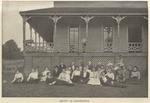 State Normal School, Group at Dormitory, circa 1902 by unknown