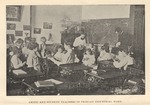 State Normal School, Critic and Student Teachers in Primary Industrial Work, circa 1905 by unknown