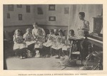 State Normal School, Critic and Student Teachers in Primary Sewing Class, circa 1905 by unknown