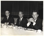 President Houston Cole, Governor Albert Brewer, and Rep. Hugh Merrill, Summer 1968 Graduation Banquet in Leone Cole Auditorium by Opal R. Lovett