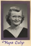 Myra Culp, 1954-1955 Kappa Delta Epsilon Member by Opal R. Lovett