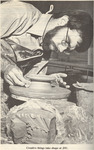 Male Potter Works with Clay by Opal R. Lovett