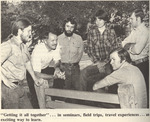 Group at Bench on Campus, circa 1976 by Opal R. Lovett