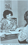 Alice Mayes of Counseling Center with Student, circa 1976 by Opal R. Lovett