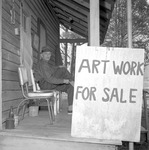 George Dunn, Rabbittown Artist Outside Cabin 2 by Opal R. Lovett