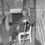 George Dunn, Rabbittown Artist Outside Cabin 3 by Opal R. Lovett
