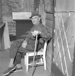 George Dunn, Rabbittown Artist Outside Cabin 4 by Opal R. Lovett