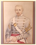 Color Pencil 1982 Drawing of John Pelham in West Point Cadet Uniform by Mollie Jones by Mollie Jones
