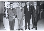 President Houston Cole, A.D. Edwards, Don Salls, and James Haywood, 1970 Homecoming Activities by Opal R. Lovett