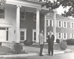 President Houston Cole and John Stewart Outside International House 1 by Opal R. Lovett